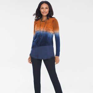 Chico's Zenergy Ombre Velvet Tunic 16